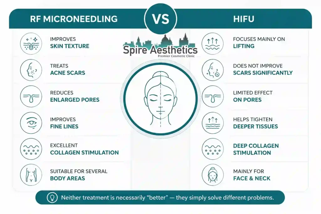 RF Microneedling vs HIFU: Which Treatment Gives Better Results Coatbridge?
